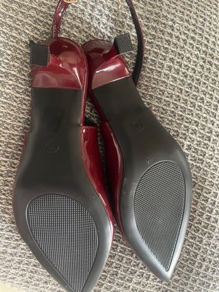 Tacones rojos tipo sandalia verano