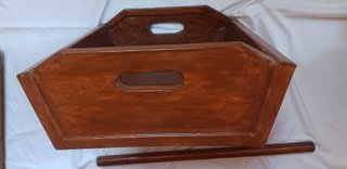Maidda antica in legno per impasto restaurata