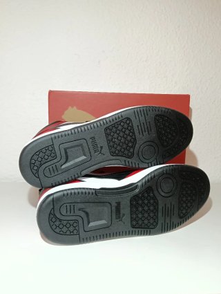 Zapatillas Puma Altas Rojas Blancas Negras