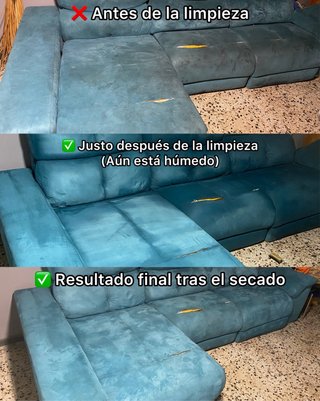 Limpieza de sofá