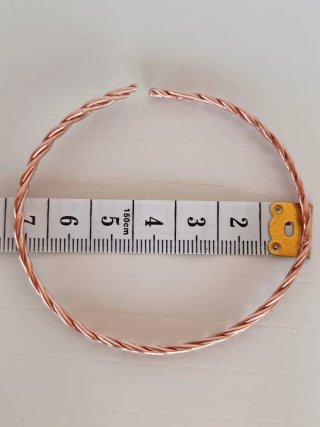 Pulsera de cobre trenzado