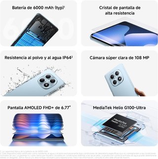 Xiaomi Redmi Note 15 256GB Azul/Plata
