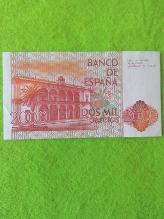 Billete 2000 Pesetas Banco de España 1980 sin seri