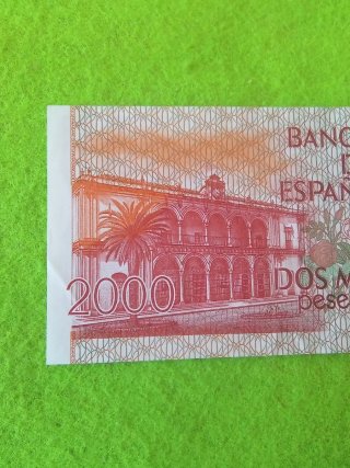 Billete 2000 Pesetas Banco de España 1980 sin seri
