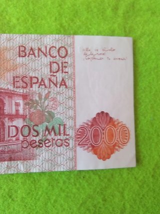 Billete 2000 Pesetas Banco de España 1980 sin seri