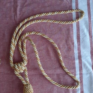 Coppia di embrasse/fermatende eleganti color oro