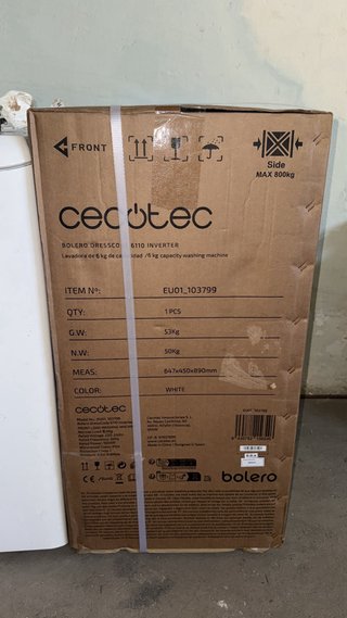 Lavadora Cecotec Bolero Dresscode 6110