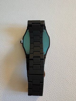 Reloj Negro Pulsera Metálica