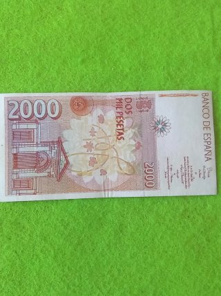 Billete 2000 Pesetas España 1992 serie L . 92