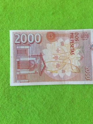 Billete 2000 Pesetas España 1992 serie L . 92