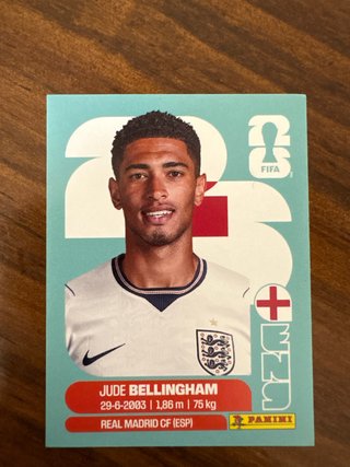Cromos Panini Mundial Bellingham Real Madrid