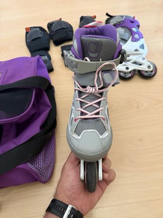 Patines en línea Oxelo con protecciones y bolsa