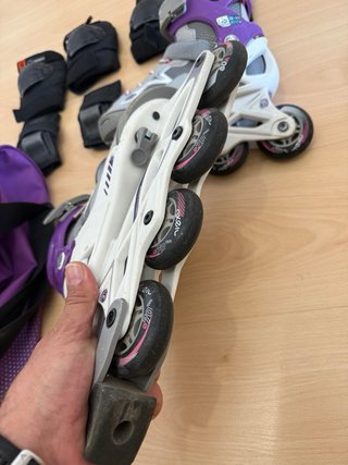 Patines en línea Oxelo con protecciones y bolsa