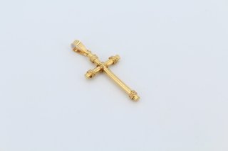 Colgante Cruz Oro 18 Kilates.Ref:043-03-00022.