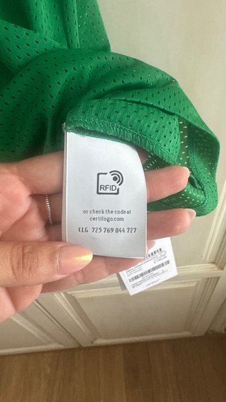 Off-White Football OW Mesh S/S Tee College Green