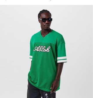 Off-White Football OW Mesh S/S Tee College Green