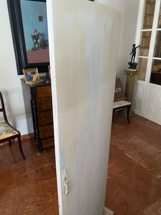 Espejo de pie vintage pintado a mano