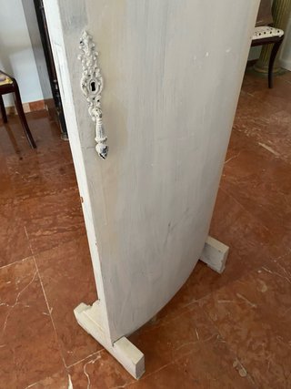 Espejo de pie vintage pintado a mano