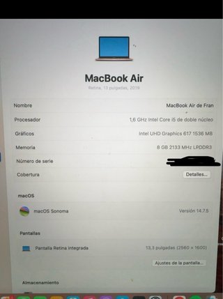 MacBook Air Retina 13” 2019 Oro Rosa