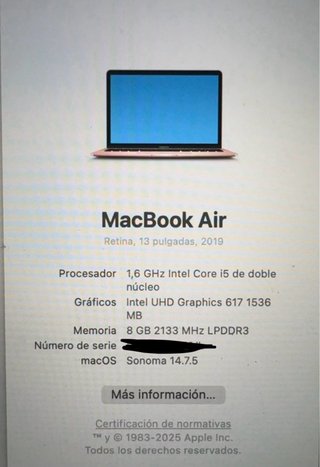 MacBook Air Retina 13” 2019 Oro Rosa