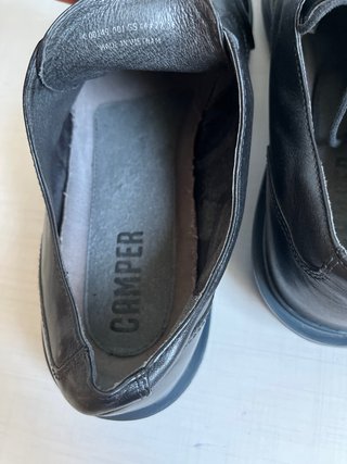Zapatillas Camper Negras Piel Cordones