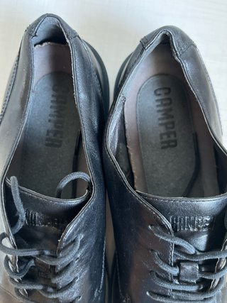 Zapatillas Camper Negras Piel Cordones