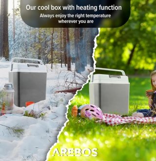 Nevera termoeléctrica Arebos de 20 l con Modo Eco