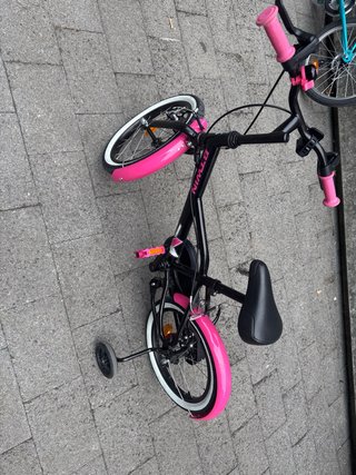 Bicicleta infantil Btwin rosa
