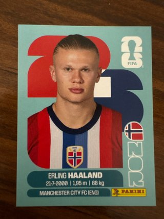 Cromos Panini Mundial Haaland