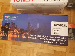 Lote 6 Tóners Compatibles Brother TN2510XL Negro