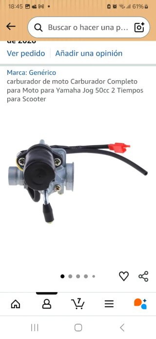 Carburador Yamaha Jog 50cc 2T Scooter nuevo.