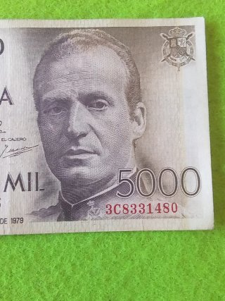 Billete 5000 Pesetas Banco de España 1979