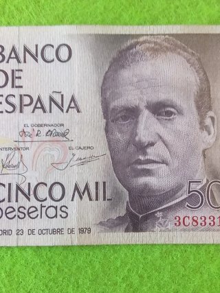Billete 5000 Pesetas Banco de España 1979
