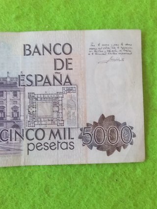 Billete 5000 Pesetas Banco de España 1979