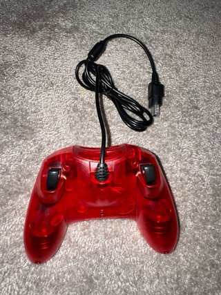 Mando Xbox S-Type Rojo Transparente