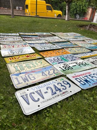 Lote 50 Matrículas de Estados USA