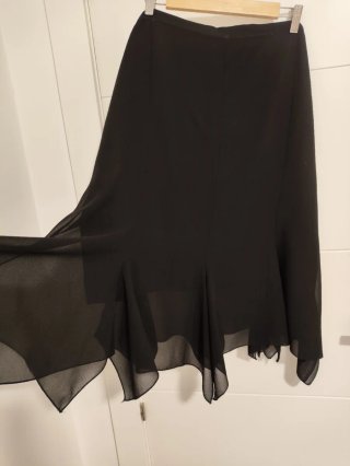 Falda larga negra Talla 54