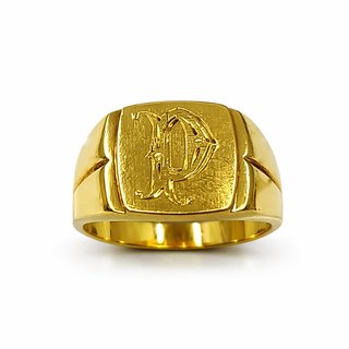 Sello oro 18K letra P nº 26