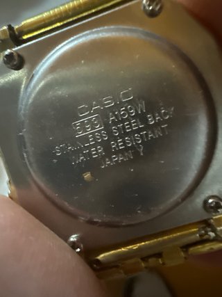Casio A159W Reloj Dorado