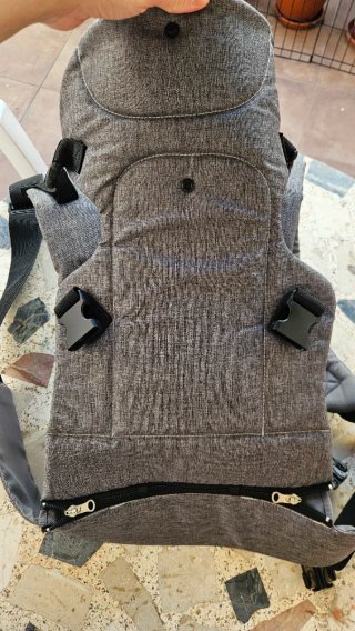 Mochila Portabebés Gris