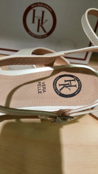 Sandali donna bianco perla 40