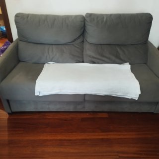 Sofá Cama Gris Tela