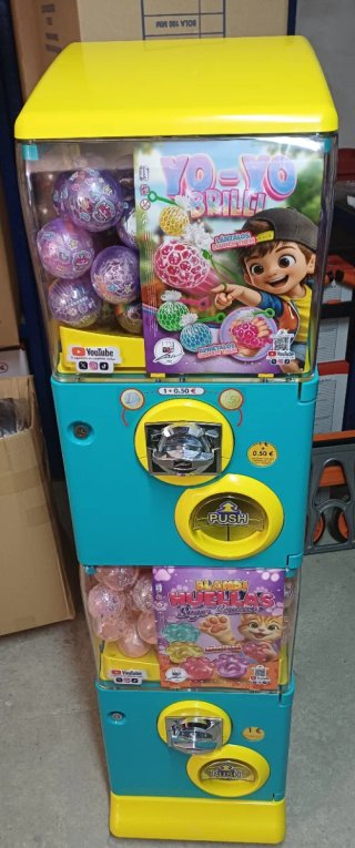Instalacion maquinas expendedoras de bolas!!