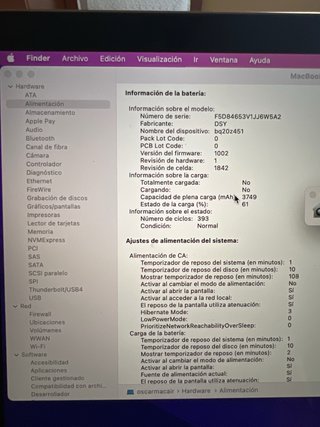MacBook Air 13 2018 Gris Espacial