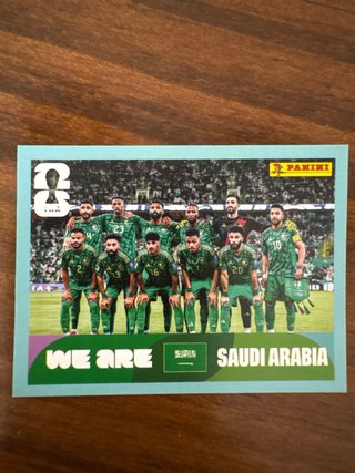 Panini Arabia Saudí Stickers Mundial FIFA 2026