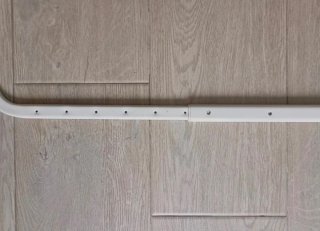 Barra extensible Ikea blanca