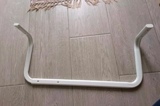 Barra extensible Ikea blanca