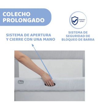 Cuna colecho Chicco Next2Me Forever Gris