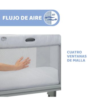 Cuna colecho Chicco Next2Me Forever Gris
