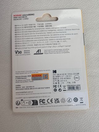Tarjeta microSD KODAK 64GB UHS-I U3 V30 A1